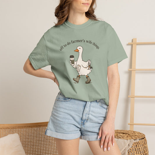 Off to Do Farmer’s Wife Things Comfort Colors® Tee