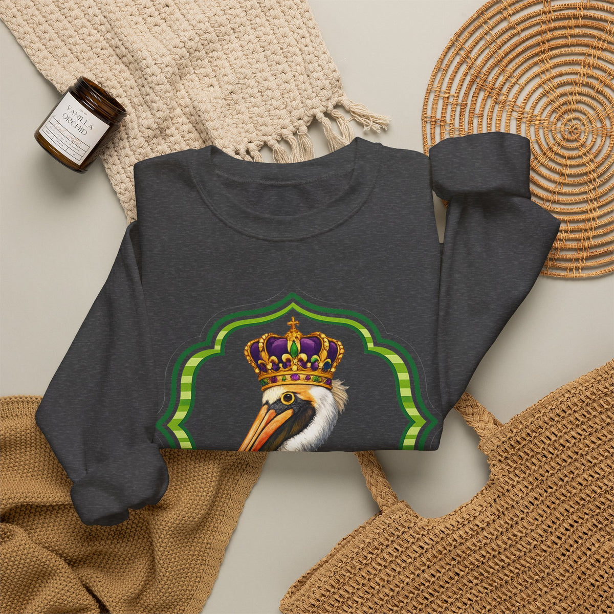 Crowned on the Bayou Unisex Heavy Blend™ Crewneck  Sweatshirt
