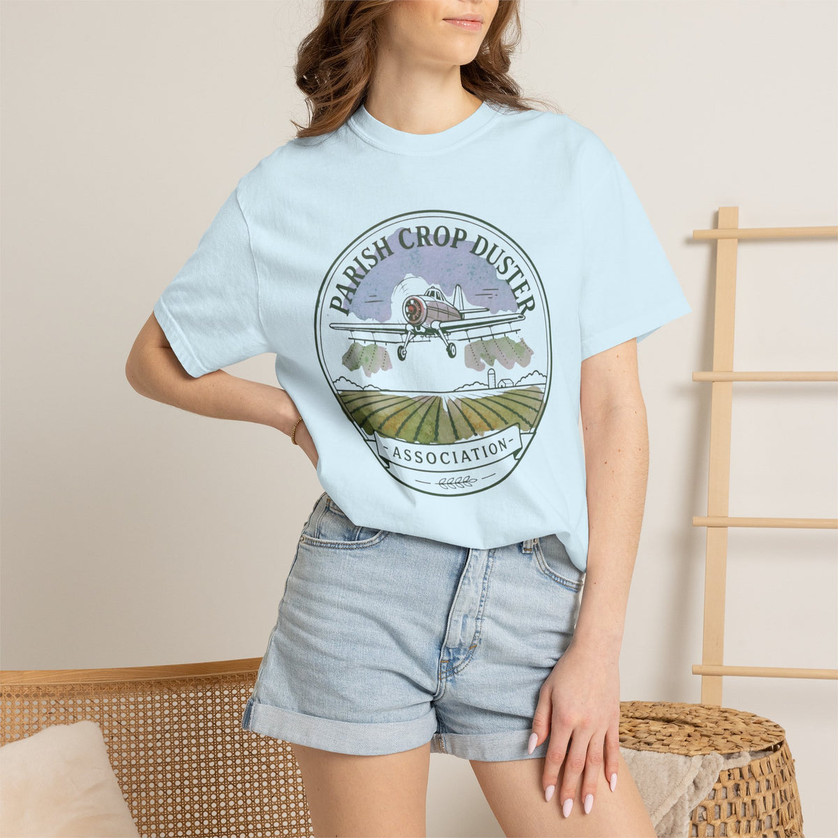 Parish Crop Duster Association Comfort Colors Tee