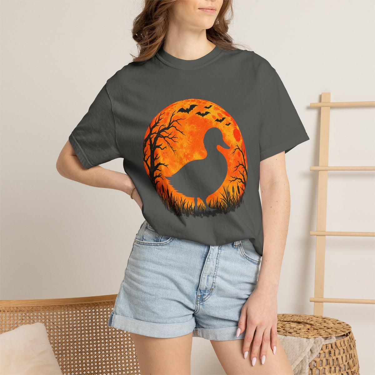 Fowl Moon Rising Comfort Colors Tee
