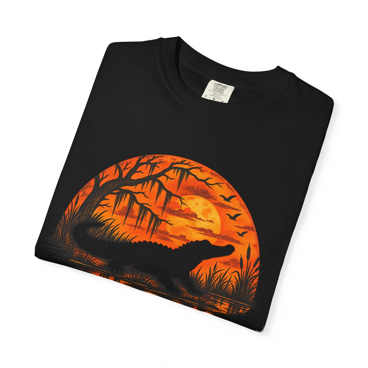 Bayou Sunset Alligator Comfort Colors Tee