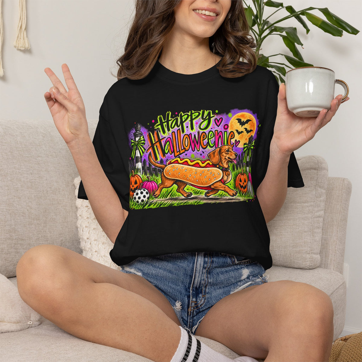 Happy Halloweenie Comfort Colors