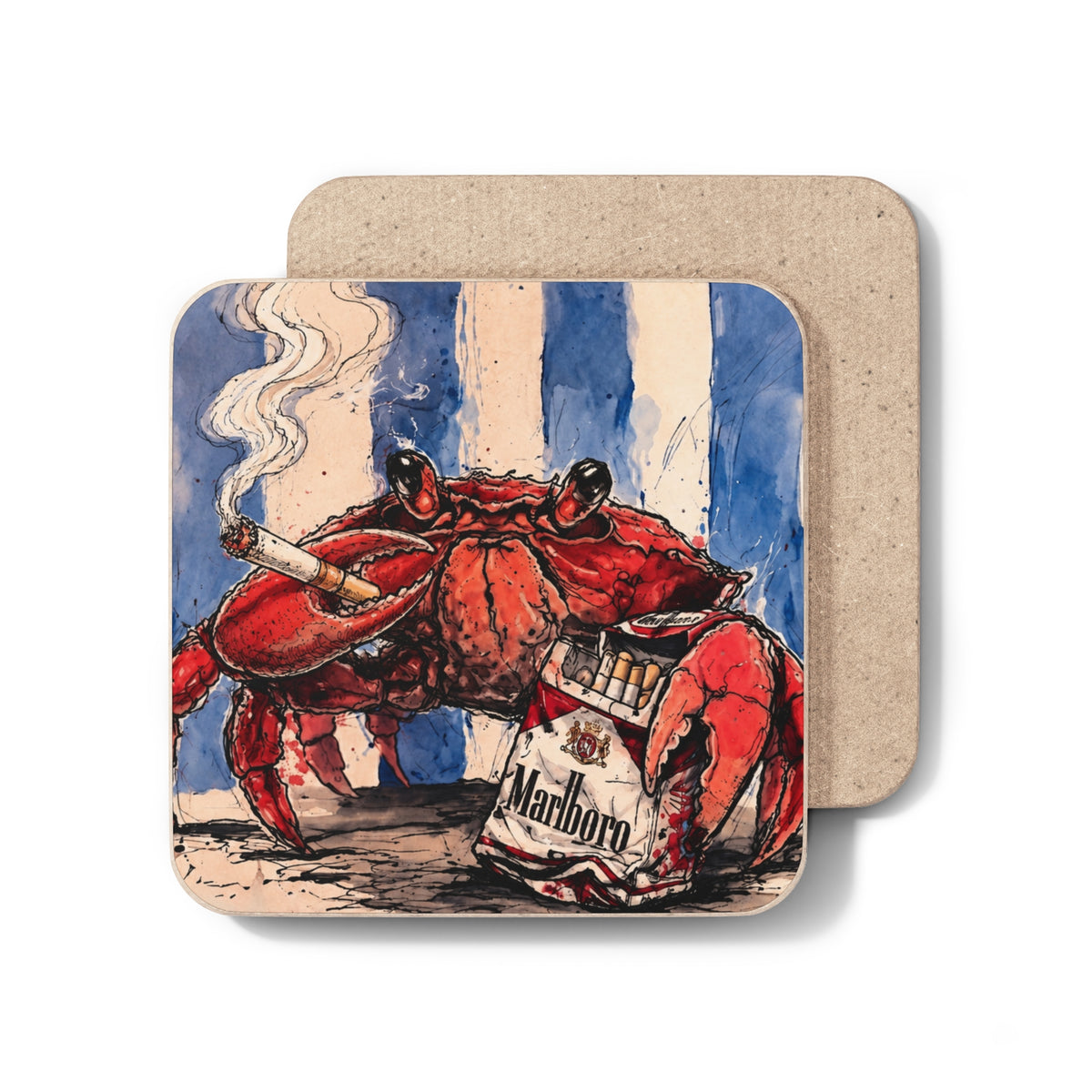 Crabby HABIT Hardboard Back Coaster