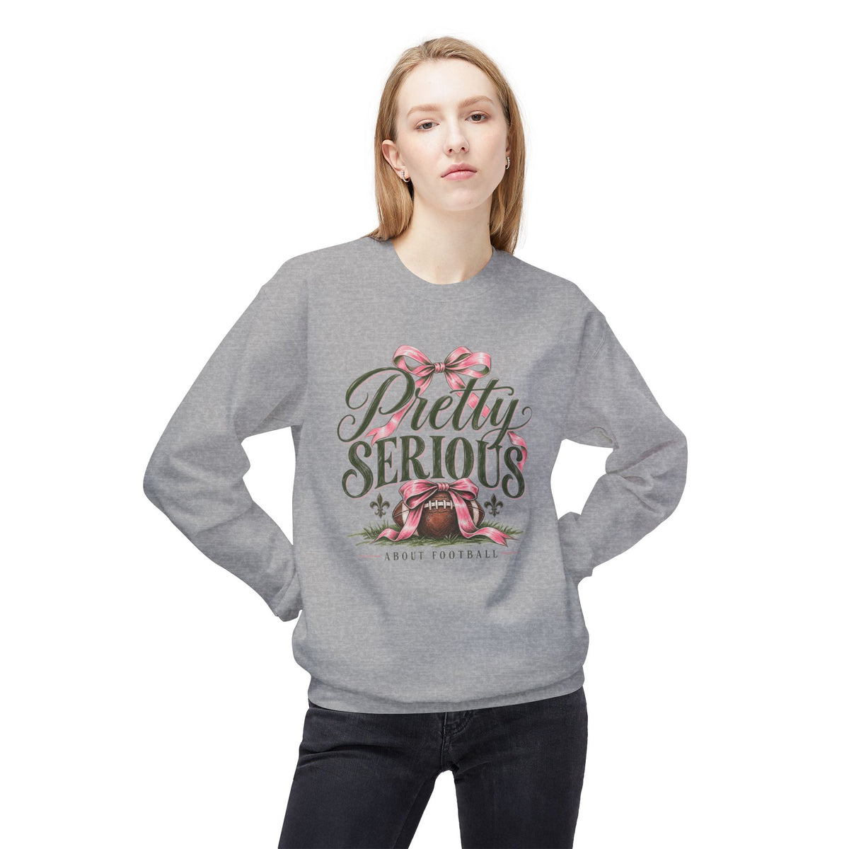 Pretty Serious Football Crewneck Sweatshirt