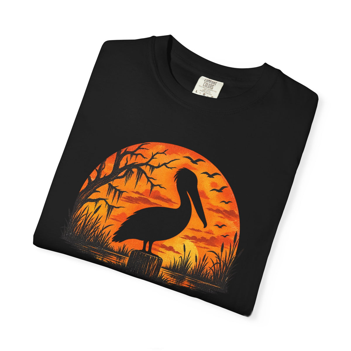 Bayou Sunset Pelican Comfort Colors Tee
