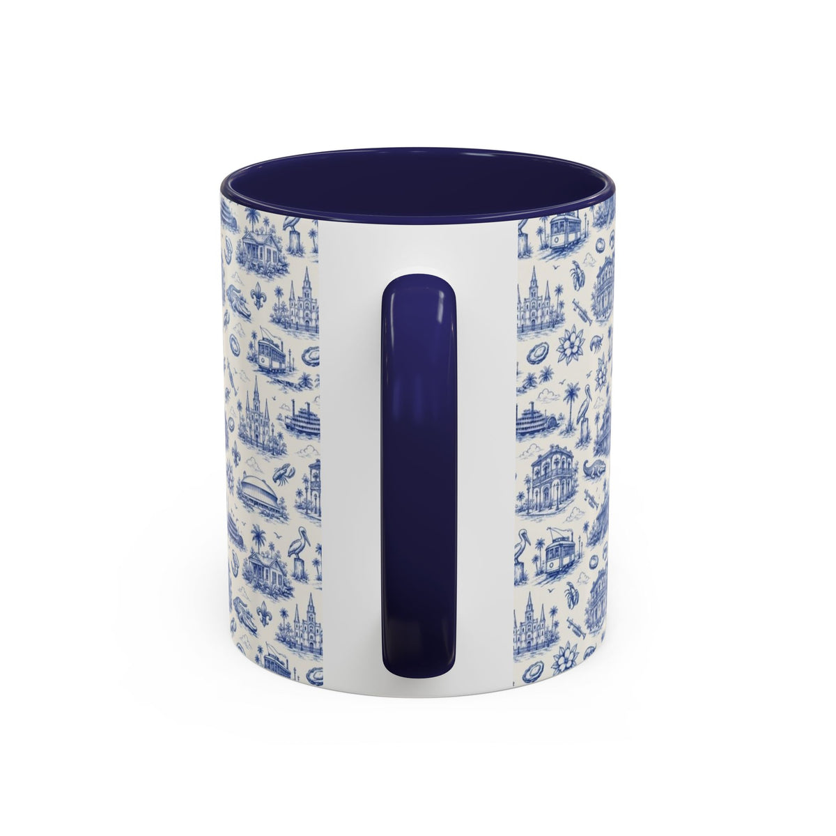 Royal Street Blues Louisiana Toile Accent Mug | 11 oz & 15 oz