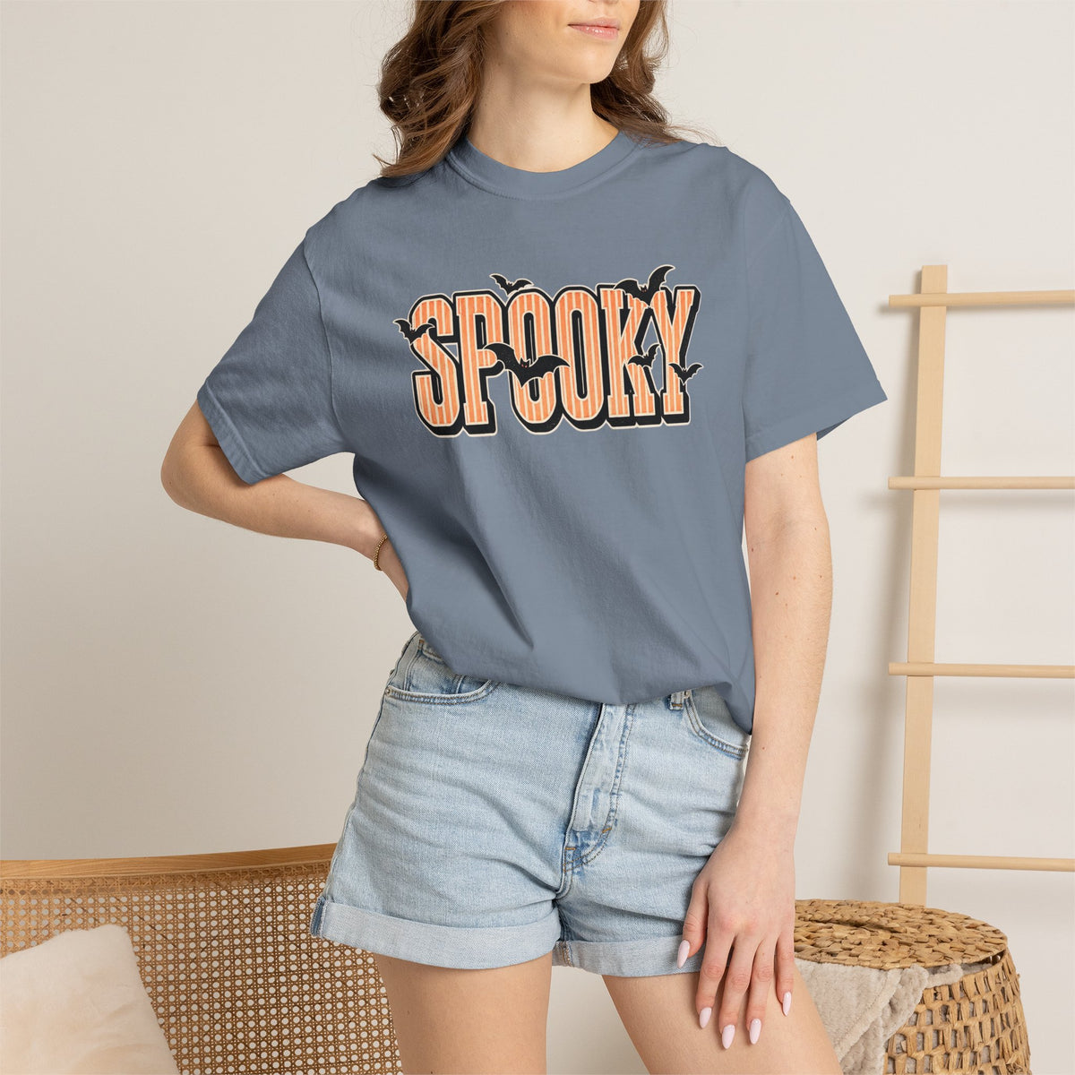 Spooky Season Varsity Comfort Colors Tee