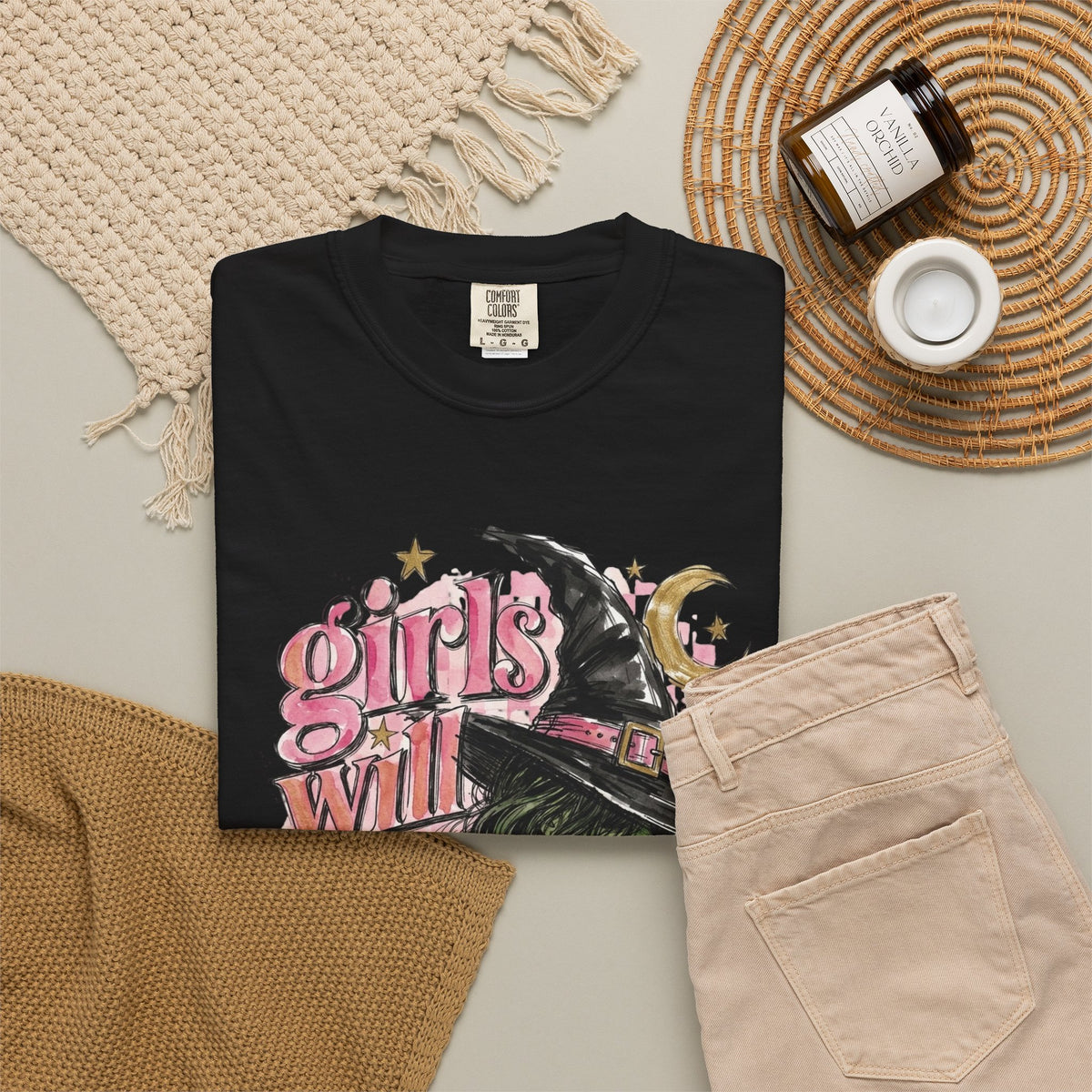 Girls Will Be Girls — Coven Casual Comfort Colors Tee