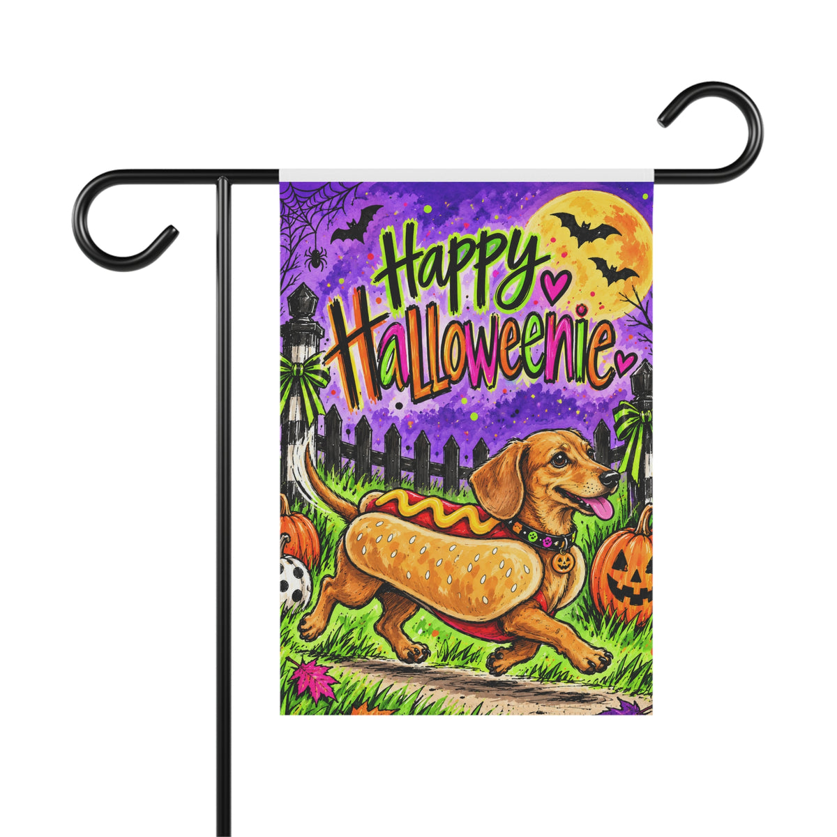 Happy Halloweenie Garden & House Banner