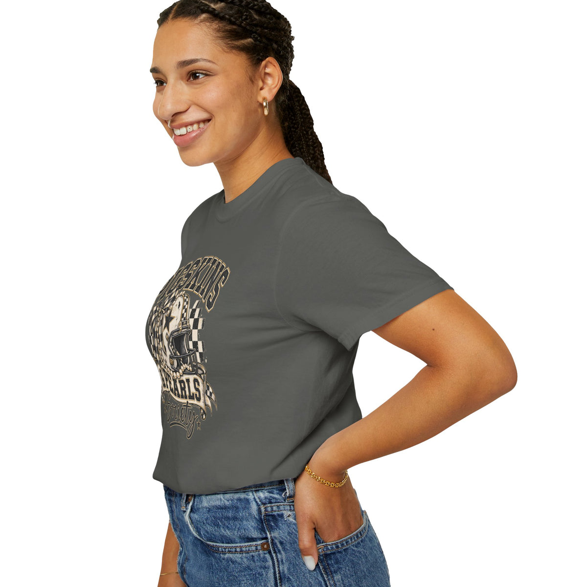 Pigskins & Pearls Society Comfort Colors® Tee