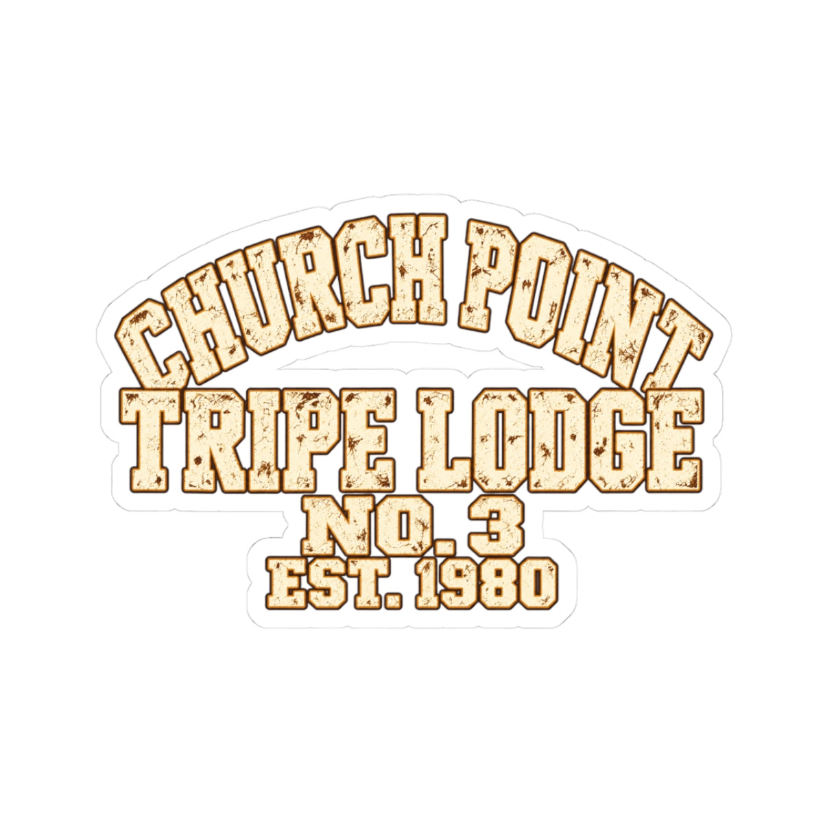 Church Point Tripe Lodge Kiss-Cut Stickers