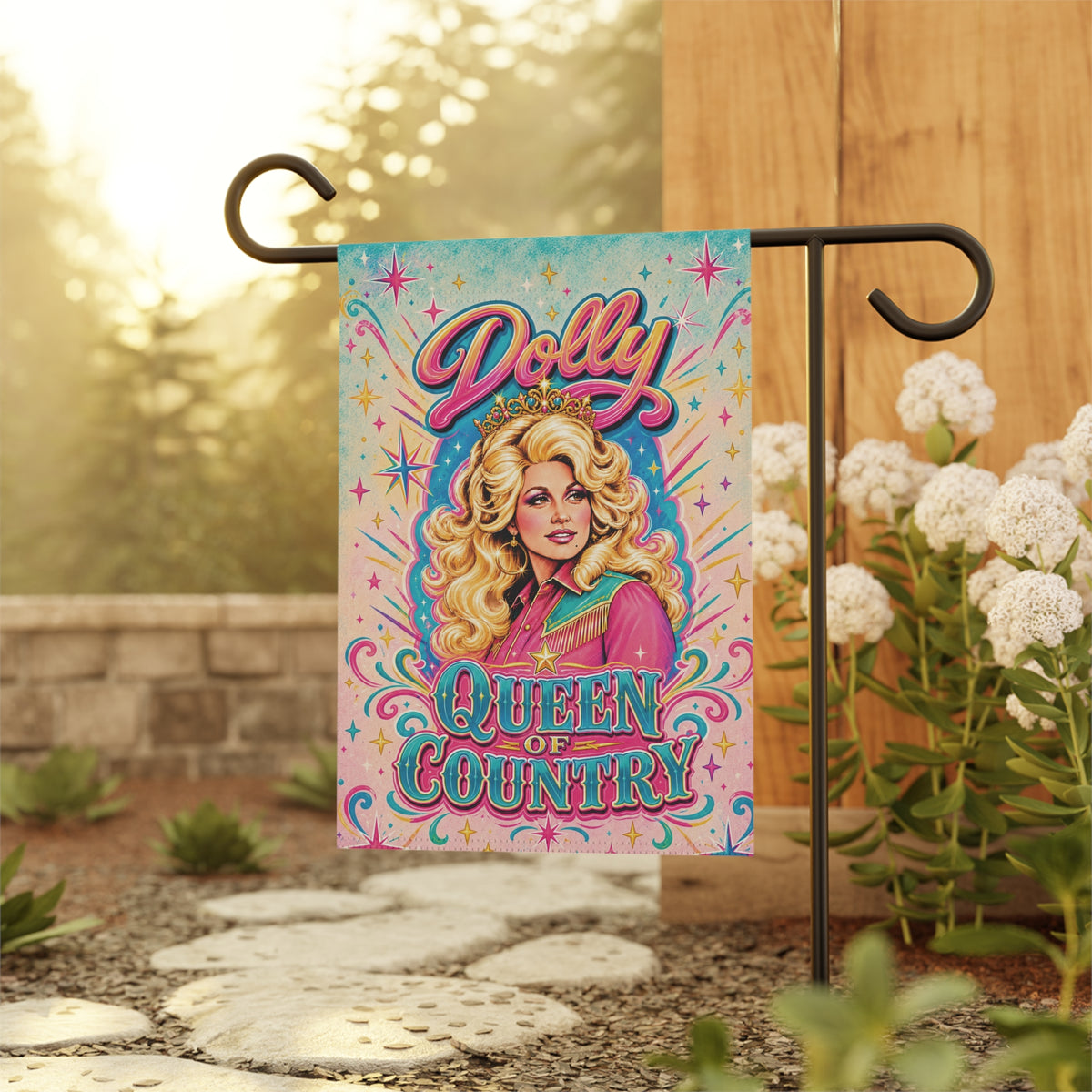 Queen of Pastel Country Garden & House Banner